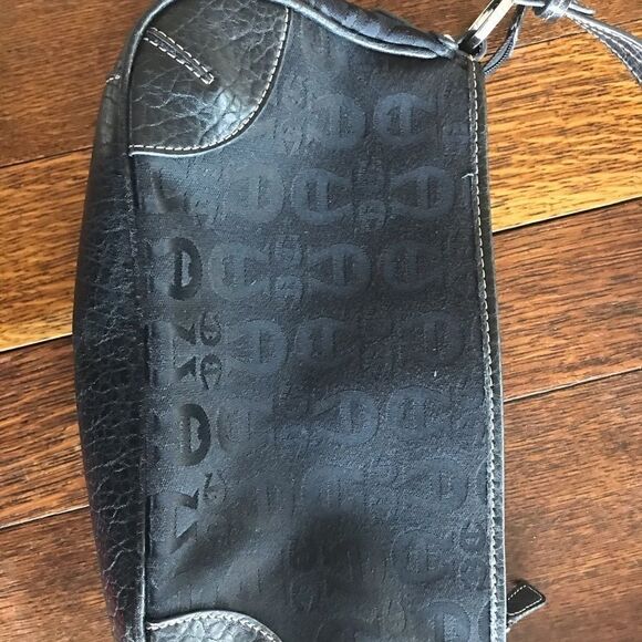 Etienne Aigner Leather & Monogram Hobo Handbag - Picture 8 of 8